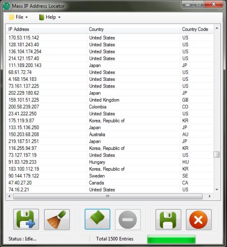 Mass IP Address Locator v1.0