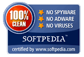 100% CLEAN award granted by Softpedia For Win7 MAC Address Changer